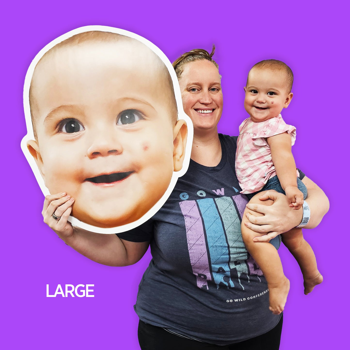 Extra Large Head on Foam Board