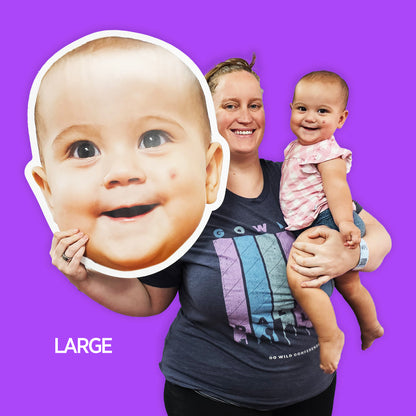 Extra Large Head on Foam Board
